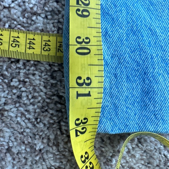 Sandro Wide Leg Jeans Blue Denim High Waist Size 34 - Picture 11 of 13